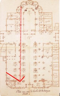 18thCGroundplanWithAltarsStandpoint1
